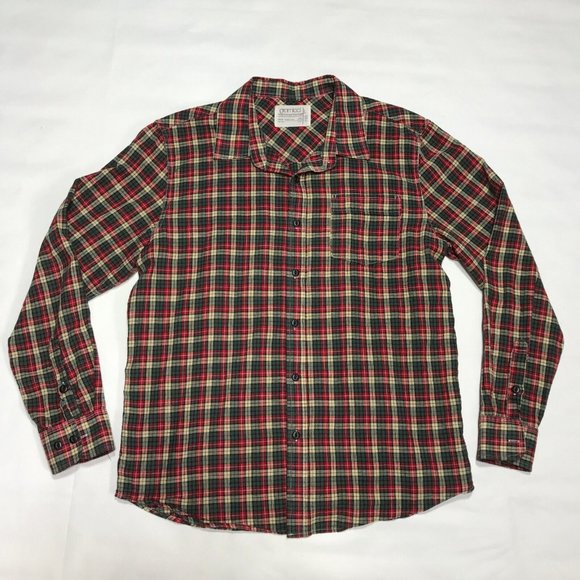 Gramicci 100% Cotton Red Plaid Long Sleeve Casual Button Shirt Mens Large - Picture 1 of 4